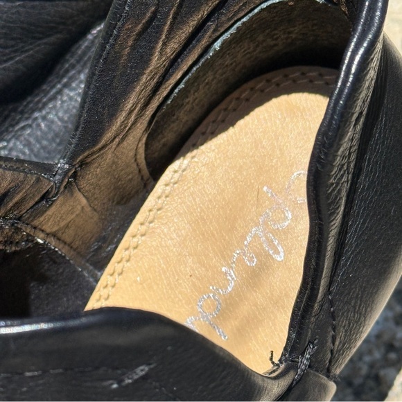 Splendid Cheryl Women's Black Leather Cone Heel Ankle Booties Size 9 Casual - Picture 4 of 8